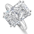 thumbnail image 3 of Pompeii Certified 4.00Ct Radiant Cut Diamond Engagement Ring White Gold Lab Grown (G,VS), 3 of 5