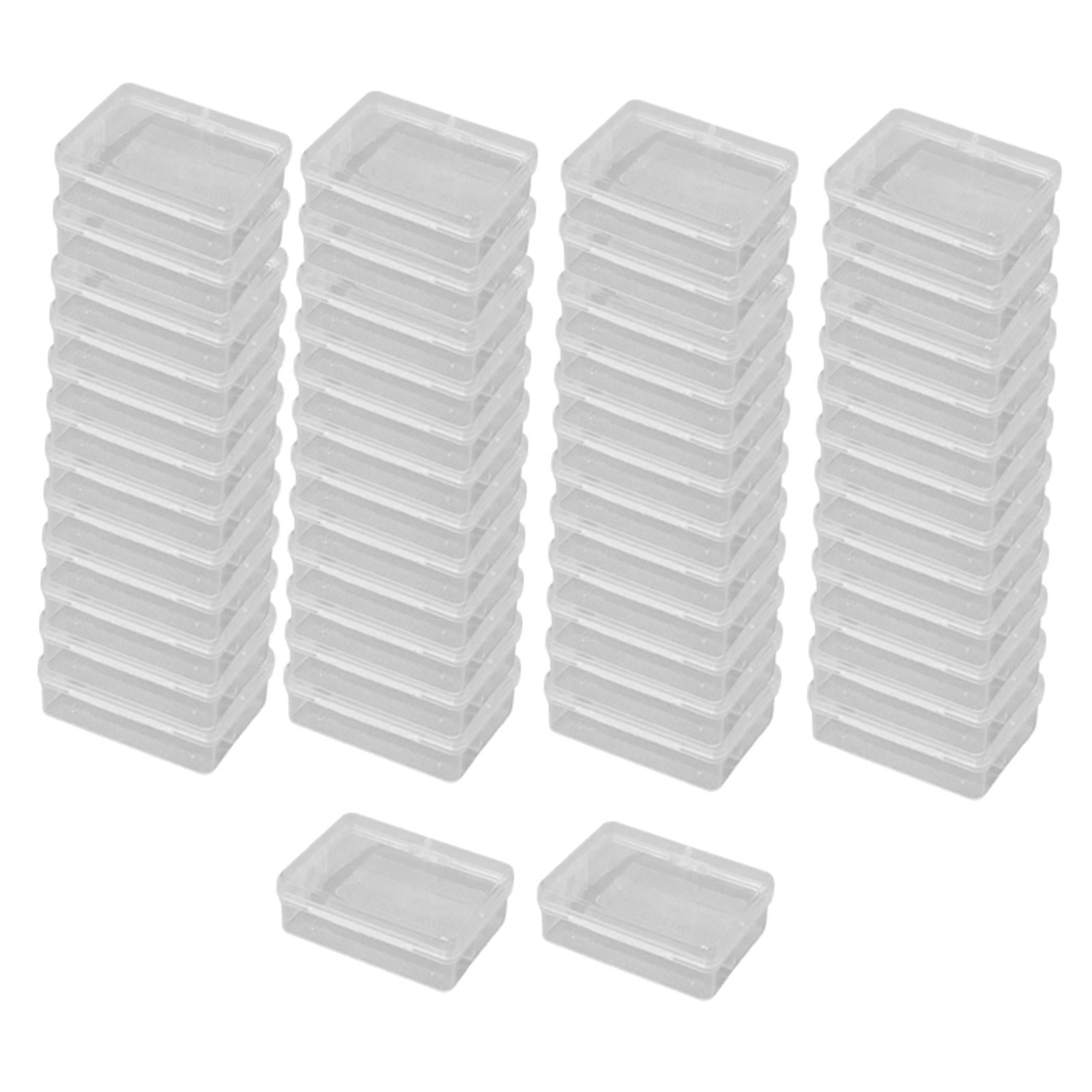 Citylife 5.3 QT 8 Packs Plastic Small Storage Bins with Latching Lids Clear  Storage Box with Handle Stackable Storage Containers for Organizing Toys
