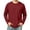 Wine, variant on Hngshg T-Shirts for Men Comfort Long Sleeve Pocket Lounge Tops Casual Solid Color Crew Neck Pullover Tee Shirts