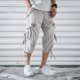 thumbnail image 3 of Pantalones cortos de camuflaje para hombre, estilo cargo, para senderismo, de combate, de camuflaje, estilo bermudas, de diseñador, de moda, elásticos, de algodón de lujo, holgados, 2024, 3 of 5