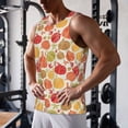 thumbnail image 5 of Gukieu Cute Colorful Pumpkins Print Men's Quick Dry Fitness Vest, Round Neck Sleeveless Fitness Bodybuilding Top-Medium, 5 of 7