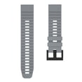 thumbnail image 4 of Correa de reloj de 26 mm correa de muñeca ajustable de silicona para Garmin Fenix ​​6X (gris), 4 of 7