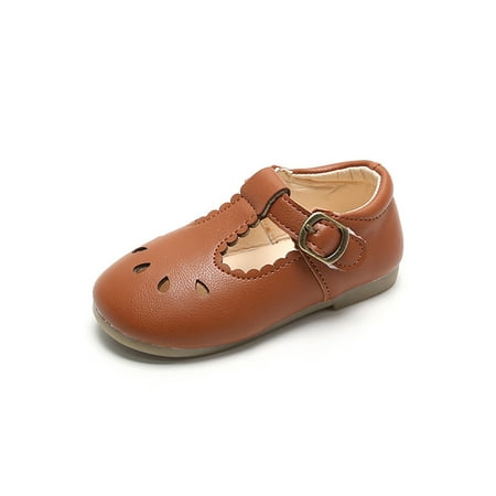 

Zodanni Toddler Retro Flat Mary Jane Dance Comfort Low Top Dress Shoes Lightweight Leather Shoe