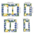 thumbnail image 2 of Yayeee Rocker Switch Wall Plate 1-Gang 4.6"x2.9" Home Decorative Outlet Cover, Blue Plaid Lemon, 2 of 6