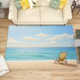 thumbnail image 1 of 3x4 Rug, Beach Door Mat Washable Non Slip Soft for Entryway, Sea Ocean Marine Rug, Coastal Carpet, Beach Home Decor & Gifts, 1 of 7
