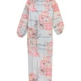 thumbnail image 2 of bar III Womens Printed Wrap A-line Dress, Grey, X-Small, 2 of 2