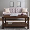 thumbnail image 4 of Table basse en bois rustique - Noyer foncé, 4 of 5