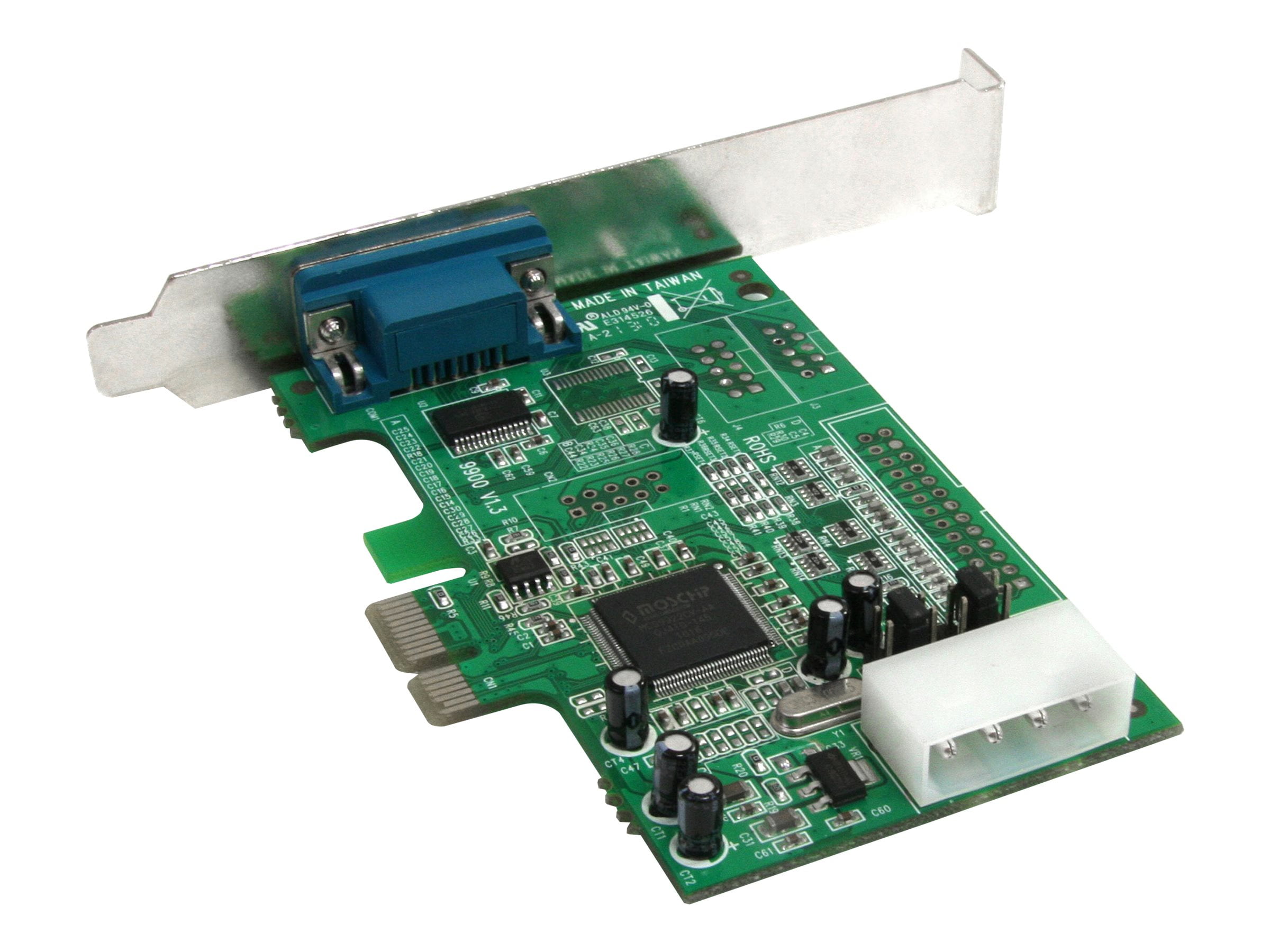 1 port Native PCI Express RS232 Serial Adapter Card with 16550 UART Serial