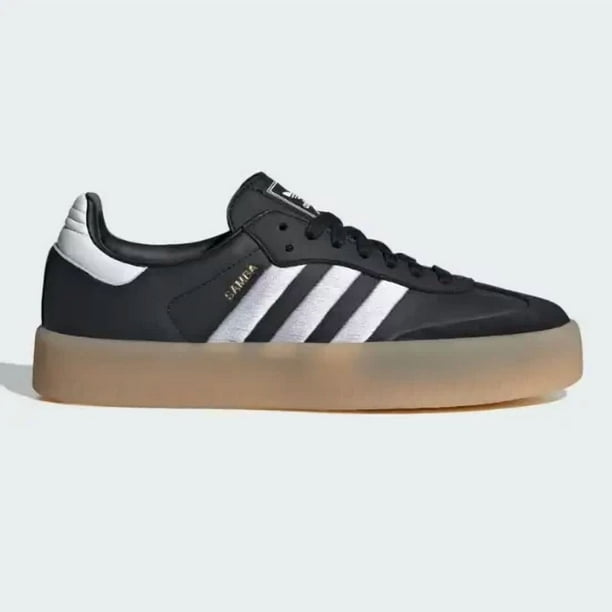 Ad-id-as Women's Sambae OG Leather Casual Shoes Sneakers Black ID0436