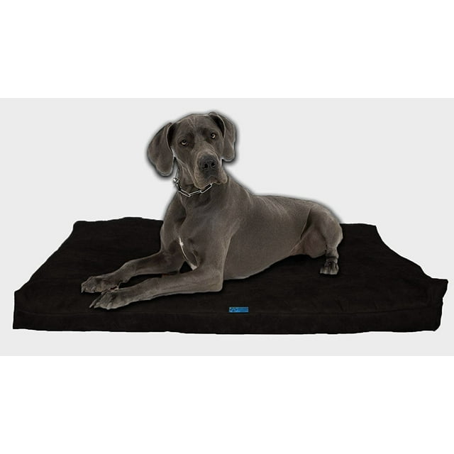 Five Diamond Collection Shredded Memory Foam Orthopedic Dog Bed, Made In USA (Black,Extra Large Breed Dogs, 55" x 37")