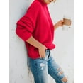 thumbnail image 3 of Sherrylily Fall Women Turtleneck Sweaters Batwing Pullover Winter Loose Knit Jumper, 3 of 7