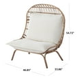 Better Homes & Gardens Willow Sage Steel Wicker Patio Cuddle Chair