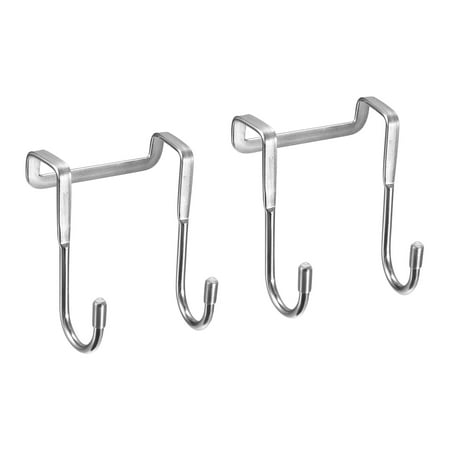

Uxcell Double S Shape Over Cabinet Hook Extended Stainless Steel Hook Silver Tone 2 Pack