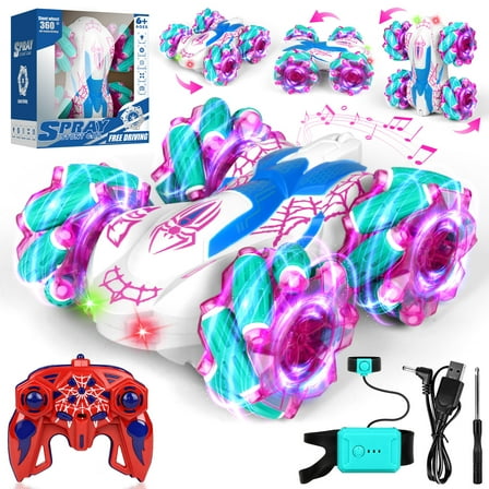Flooyes Spider Remote Control Car, Double Sided RC Stunt With 2.4GHz Hand Controlled, Birthday Gift For Kids 6-15