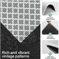 thumbnail image 3 of Gray and White Geometric Lattice Pattern Kitchen Rugs Sets Of 3,Kitchen Runner Rugs Non Skid Washable,Decorative Kitchen Floor Mats for Kitchen,Sink,Laundry,17"x30"+ 17"x47" + 17"x59", 3 of 6