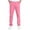 Pink, variant on mihongmao Khaki Pants For Girls Chino Skinny Twill Children's Suits Elastic Waist Performance School Uniform Trousers Brown 11 Years