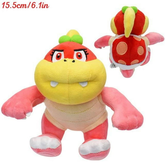 16cm Mario Bros Pom Pom Plush Luigi Princess Peach Daisy Lemmy Larry Bowser Jr. Iggy Koopa Troopa Plush Toys Waluigi Wendy Nabbit Peluche Doll Christmas Gift