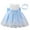 Blue, variant on Odeerbi Girls Birthday Dress with Headband Set Toddler Girls Clothes Party Tulle Tutu Dress Net Yarn Embroidery Rhinestone Bowknot Gown Long Dresses Headband Suit Blue 3-4 Years
