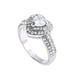 thumbnail image 2 of Señoras moda amor diamante moda creativa corazón en forma de anillo femenino joyería Wmkox8yi sjalhkljlk2465, 2 of 9