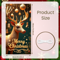 thumbnail image 6 of Golden Reindeer Merry Christmas Banner Decorative Holiday Party Event Celebration Background, 6 of 9