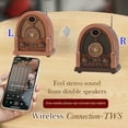 thumbnail image 2 of Retro Wireless Bluetooth Speaker, AM/FM/SW Radio Wood Classic Table Radio, Portable Retro Bluetooth Speaker With USB/TF Inputs, Retro Wood Radio for Kitchen Desk Bedroom Office Party Outdoor, 2 of 8