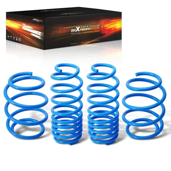 maXpeedingrods Lowering Spring for Base Sedan/Coupe/Hatchback 2016-2024, for Acura Integra 2023-2025, SAE 9254 Cold-Wound Steel Lowering Spring, Blue