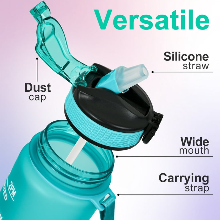 Making Waves In School - Personalized Kids Water Bottle With Straw