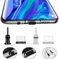 thumbnail image 1 of Pares de tapones antipolvo para teléfono, funda antipolvo para conector USB-C y conector de 3,5 mm, Plug n Protect para Galaxy S10/S9/S8, Huawei P9/P10/P20, Nexus 5X/6P, 1 of 3