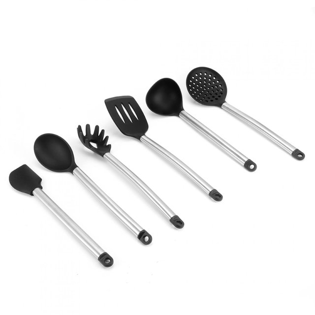 Espátula De Agarre Cómodo, Herramientas De Cocina, Accesorio De Cocina Negro Apto Para Lavavajillas Para El Hogar Fugacal Ocean Broad Surfboard Fins