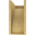 thumbnail image 4 of 8"W x 16"D x 16"H Classic Burlington Rough Cedar Woodgrain TimberThane Corbel, Primed Tan, 4 of 6