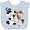Blue, variant on Inktastic I'm Two-cowgirl riding horse birthday Girls Baby Bib