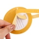 thumbnail image 5 of MERRYHAPY 2Ud Identificadores Redondos De Cuero PU Amarillo Con Correa Resistente Para Maletas Y, 5 of 6