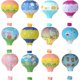 thumbnail image 4 of Linternas de papel con globos aerostáticos colgantes, decoración de fiesta para cumpleaños, bodas, Navidad, mercado de compromiso, 4 of 4