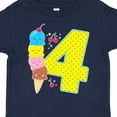 thumbnail image 4 of Inktastic Ice Cream Fourth Birthday Blue Boys or Girls Toddler T-Shirt, 4 of 5