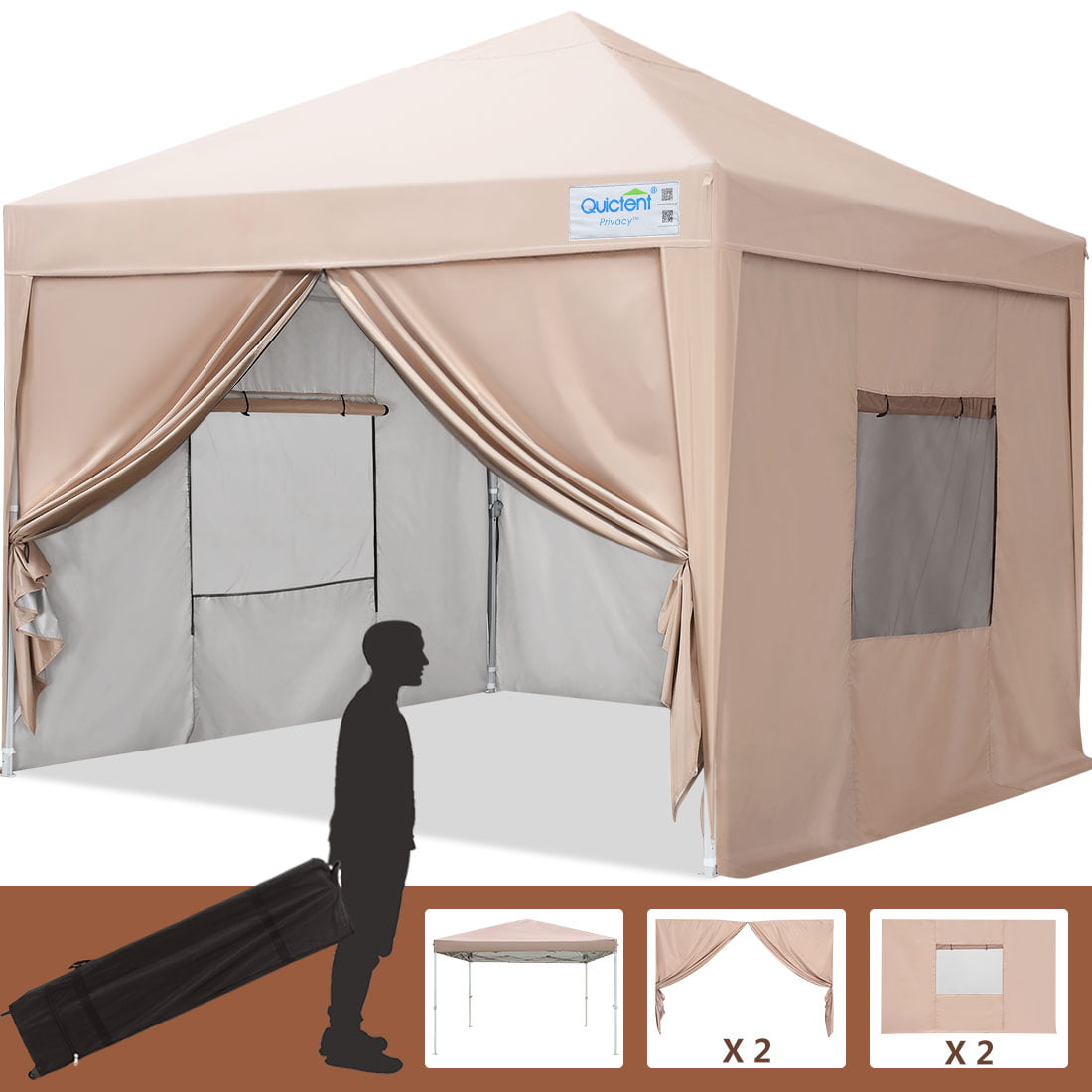 Carry Bag Details about   8'X8' EZ POP UP Wedding Party Tent Folding Gazebo Waterproof Canopy 
