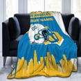 thumbnail image 4 of Custom Los Angeles Blanket Personalized Throw Blankets Name and Number for Men Women Boy Football Style Decor Gifts, 4 of 6