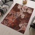 thumbnail image 6 of Addison Rugs Mayfield Premium Machine Washable Transitional Floral Merlot Rectangle Rug, 3' x 5', 6 of 6