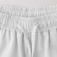 thumbnail image 6 of UVEASISHA Linen Shorts for Women Drawstring High Waisted Lightweight Shorts Summer Beach Vacation Short Pants with Pockets White XXL, 6 of 9