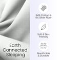 thumbnail image 4 of Funda de almohada Grounding Hooga Queen, 94% algodón orgánico, 4 of 6