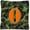 Camo Green, variant on Letter O Monogram - Camo Green Fabric Decorative Pillow