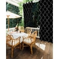 thumbnail image 5 of Outdoor Curtains for Patio Abstract Black White Diamond Plaid Texture Waterproof Privacy Outside Curtains with Tiebacks Grommet Top Pergola Curtains for Porch Cabana Gazebo 2 Panels, 54x108 inch, 5 of 7