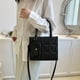 thumbnail image 3 of Bolso bandolera de piel sintética de nueva tendencia, sencillo, pequeño, cuadrado, moderno, portátil, color negro, 3 of 5