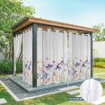 thumbnail image 6 of Outdoor Curtains for Patio Waterproof, Spring Floral Outdoor Privacy Panels Grommet, Summer Botanical Flowers Vintage Blackout Outside Curtains for Porch/Cabana/Pergola/Gazebo 54"x108", 1 Panel, 6 of 8