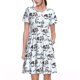 thumbnail image 1 of Balery Cow With Fresh Milk Vestidos sueltos de manga corta para mujer, vestidos de verano 2025, vestidos casuales de corte A con vuelo., 1 of 6
