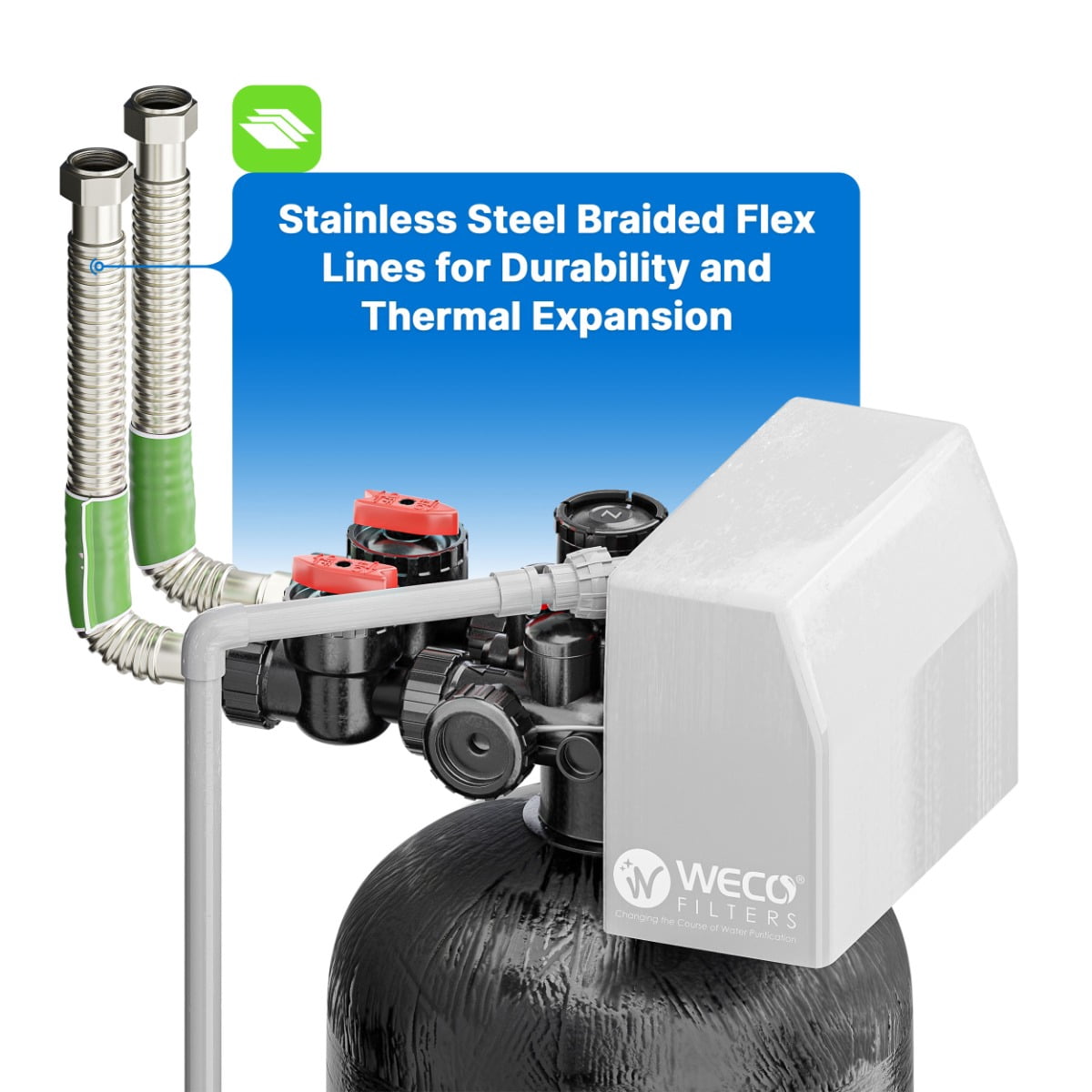 WECO AAL-0948 Backwashing Whole House Water Filter for Fluoride and Arsenic Reduction