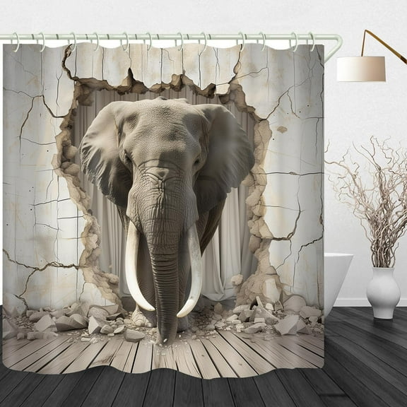 4 Pcs Navy Blue Floral Shower Curtain Set Bathroom Sets with Waterproof Fabric Shower Curtain and Non-Slip Rugs Toilet Lid Cover Bath Mat Decor with Hooks(72x72 Inch)