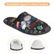 thumbnail image 3 of Fotbe Basketball Pantuflas Peludas para Mujer con Estampado, Zapatillas de Peluche, Zapatos de Invierno para Casa, Uso Interior y Exterior-Large, 3 of 8