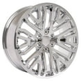 thumbnail image 3 of OE Wheels CV37 22 Inch Rims and Tires Fit Sierra 1500 Style 6x139.7 22x9 Chrome - Hollander 5906 - Alenza A/S 02 275/50-22 (Set of 4), 3 of 5