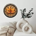 thumbnail image 6 of Autumn Maple Leaf Wall Clock Wooden Frame 10-Inch Silent Wooden Wall Clock, Battery Operated (AA Batteries Not Included), Artistic Home Decor, 6 of 7