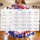 thumbnail image 3 of Odeerbi Niñas Día de La Independencia A-Línea Vestido Acampanado Verano Patriótico Estrella Raya Cuello Redondo Vestido Casual Con Bolsillos, 3 of 8